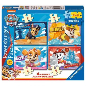 Ravensburger My First Puzzles: Paw Patrol 4 Chunky Jigsaw Puzzles 03154