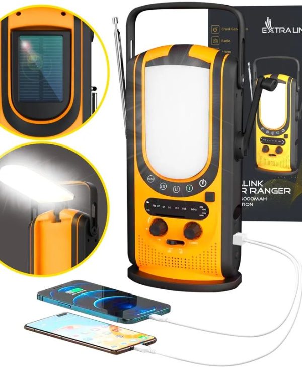 Extralink Power Ranger EPS-6000 Solar Powerbank 6000mAh FM Radio/LED Light/Dynamo EX.31254