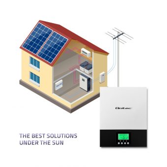 Qoltec 3KVA 24V Hybrid Off-Grid Solar Pure Sine Inverter 3KW/6KW (Peak) Output / 2.4kW/80A MPPT Input 53876 - Image 2