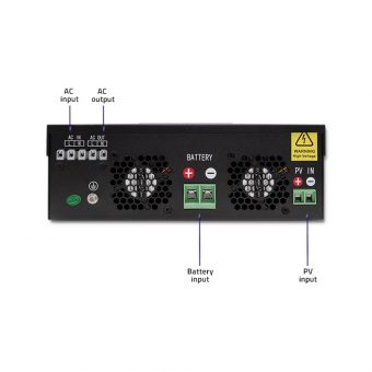 Qoltec 3KVA 24V Hybrid Off-Grid Solar Pure Sine Inverter 3KW/6KW (Peak) Output / 2.4kW/80A MPPT Input 53876 - Image 5