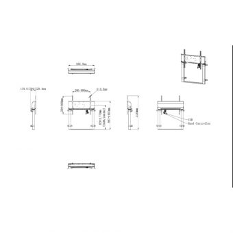 Iiyama Electric Pylon System For Floor and Wall Mounting up to 98" MD-WLIFT2031-W1 - Image 19