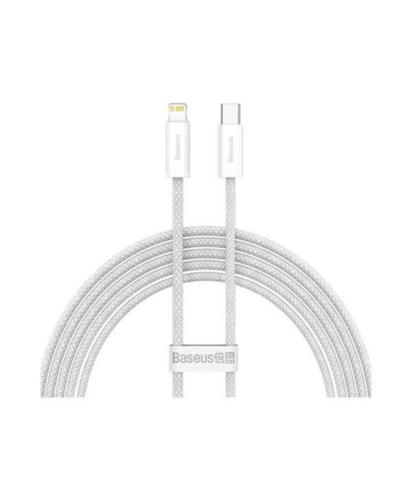 BasBaseus Dynamic Series USB Cable USB-C Male to Lightning 20W 2m White CALD000102