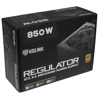 Kolink Regulator 850W 12cm Fan Fully Modular 80+ Gold PCIe 5.0 KL-R850FG