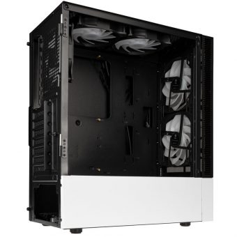 Kolink Observatory MX Mesh ARGB Midi Tower Tempered Glass Black/White PGW-CH-KOL-117 - Image 3