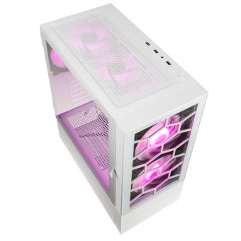 Kolink Observatory MX Glass ARGB Midi Tower Tempered Glass White PGW-CH-KOL-115 - Image 2