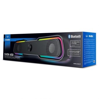 SVEN 450 Speakers 2.0 Bluetooth 2x5W Black SV-020958 - Image 4