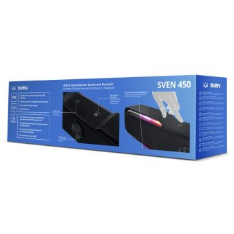 SVEN 450 Speakers 2.0 Bluetooth 2x5W Black SV-020958 - Image 7
