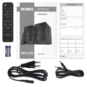 SVEN SPS-725 Speakers 2.0 Bluetooth 2x25W Black SV-021184 - Image 6