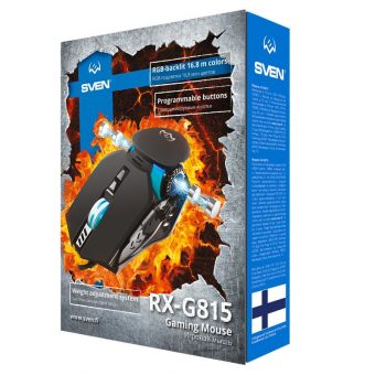 SVEN RX-G815 Wired Backlight Gaming Mouse Black SV-020057 - Image 9