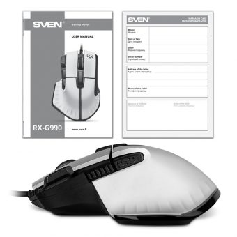 SVEN RX-G990 Wired Backlight Gaming Mouse White SV-021757 - Image 10