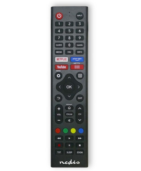 Nedis Remote Control Suitable for Hi-Sense TVs Black TVRC45HIBK