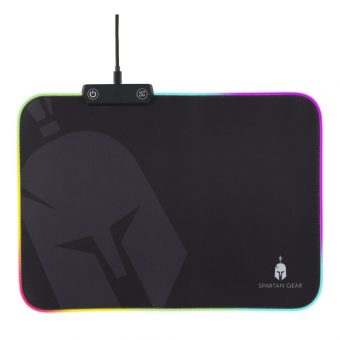 Spartan Gear Ares RGB Gaming Mousepad Medium 350x250mm Black