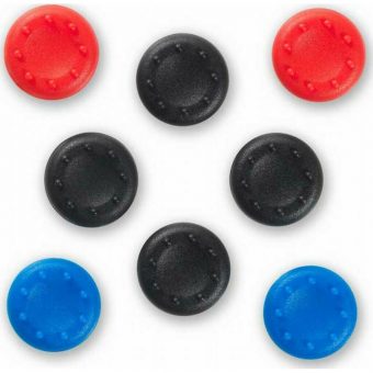 Spartan Gear Silicon Thumb Grips Universal 8pcs Black Red Blue