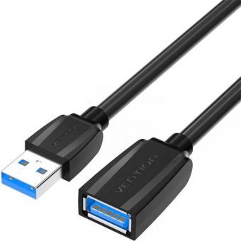 Vention USB 3.0 Extension Cable USB-A Male to USB-A Female 2m Black VAS-A45-B200