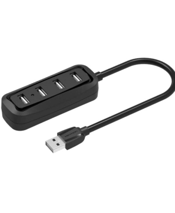 Vention USB 2.0 4-port Hub USB-A to 4xUSB-A 0.5m Black VAS-J43-B050