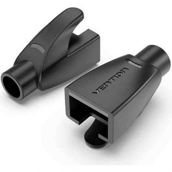 Vention RJ45 Strain Relief Boots PVC Type 100-Pack Black IODB0-100