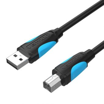 Vention USB 2.0 Cable USB-A Male to USB-B Male 3m Black VAS-A16-B300