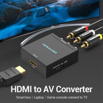 Vention Converter HDMI Female to 3xRCA Female Black AEEB0 - Image 4