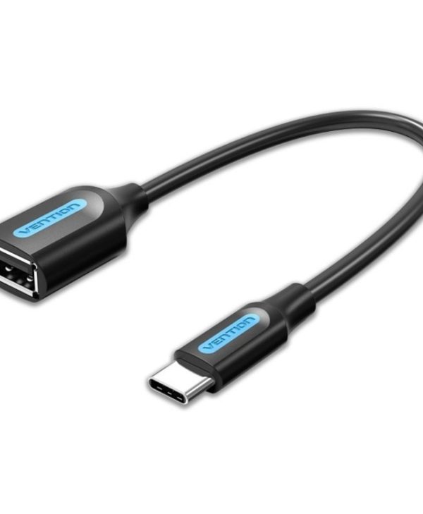 Vention OTG 2.0 Adapter USB-C Male to USB-A Female 0.15m Black CCSBB