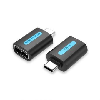 Vention OTG 2.0 Adapter USB-C Male to USB-A Female 0.15m Black CDTB0
