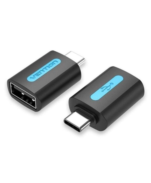 Vention OTG 2.0 Adapter USB-C Male to USB-A Female 0.15m Black CDTB0