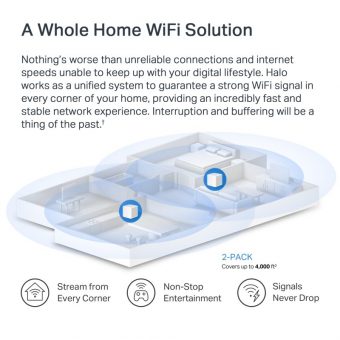 Mercusys Halo AX1500 Gigabit Mesh WiFi-6 Router Halo H60X(2-pack) - Image 6