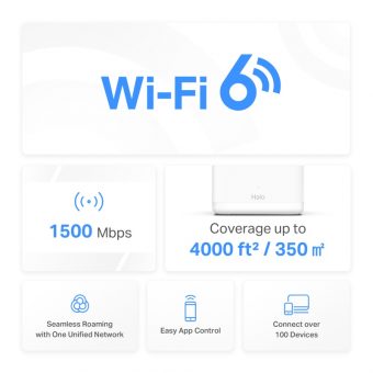 Mercusys Halo AX1500 Gigabit Mesh WiFi-6 Router Halo H60X(3-pack) - Image 3