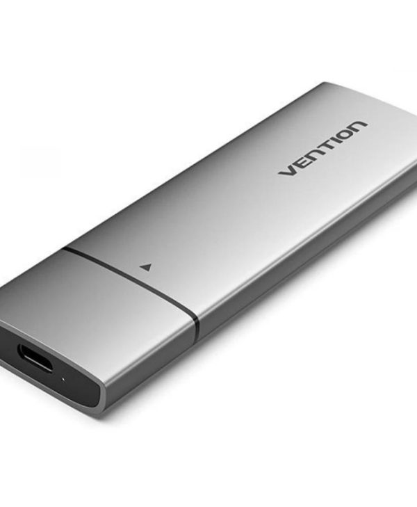 Vention M.2 NVMe SSD Enclosure USB-C 3.1 Grey Aluminum KPGH0
