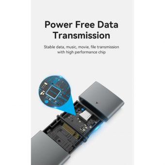 Vention M.2 NVMe SSD Enclosure USB-C 3.1 Grey Aluminum KPGH0 - Image 8
