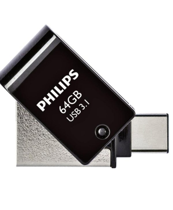 Philips 2-in-1 USB-C 3.1 Stick  64GB Black PHUSB64G2IN1OTGGU3C