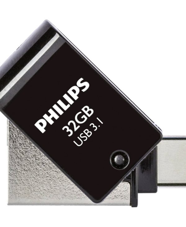 Philips 2-in-1 USB-C 3.1 Stick 32GB Black PHUSB32G2IN1OTGGU3C
