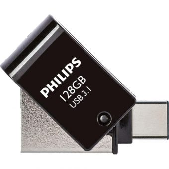 Philips 2-in-1 USB-C 3.1 Stick 128GB Black PHUSB128G2IN1OTGGU3C