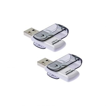 Philips Vivid USB-A 3.0 Stick 32GB 2-Pack Grey FM32FD00D/00 - Image 2