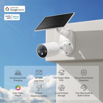 TP-Link Smart Wire-Free Solar-Powered Security Camera Kit Tapo C425 KIT - Image 2
