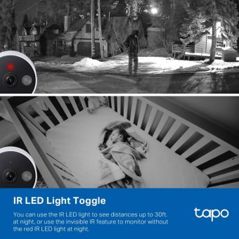 Tp-Link Indoor Outdoor Wi-Fi Home Security Camera TAPO C120 - Image 9