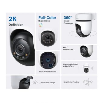 Tp-Link Outdoor Pan Tilt Security WiFi Camera TAPO C510W - Image 2