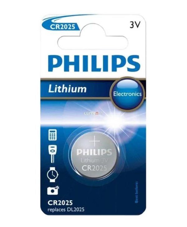 Philips Electronics CR2025/01B Lithium Battery CR2025 3V 01pc