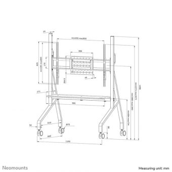 Neomounts Mobile Floor Stand Black FL50-525BL1 - Image 18