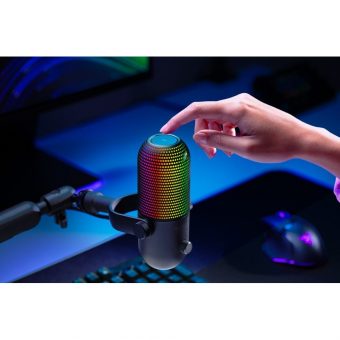 Razer Seiren V3 Chroma RGB USB Condenser Microphone with Tap-to-Mute Black RZ19-05060100-R3M1 - Image 5