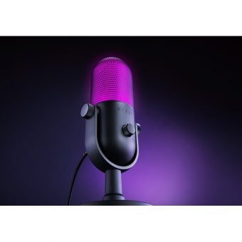 Razer Seiren V3 Chroma RGB USB Condenser Microphone with Tap-to-Mute Black RZ19-05060100-R3M1 - Image 9