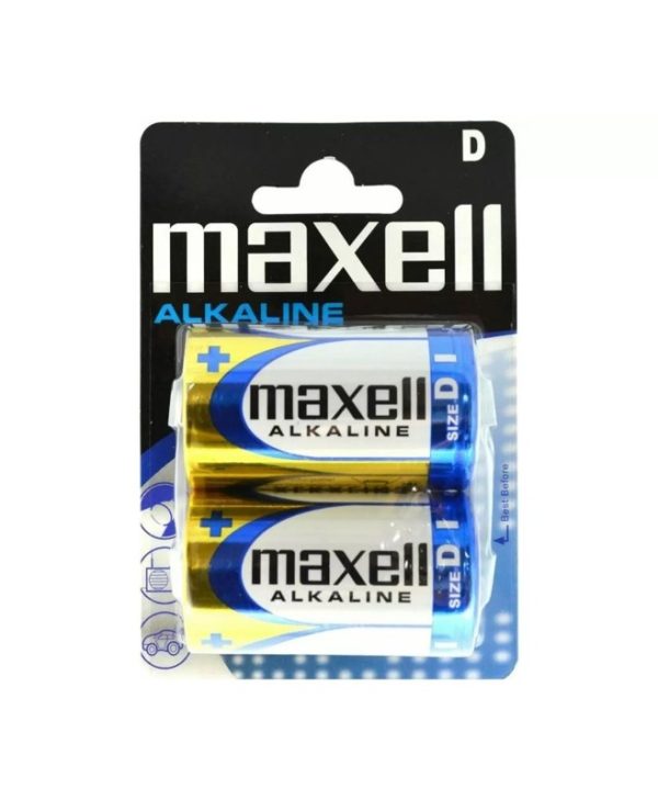 Maxell Alkaline Battery D 1.5V 2pcs 9017590