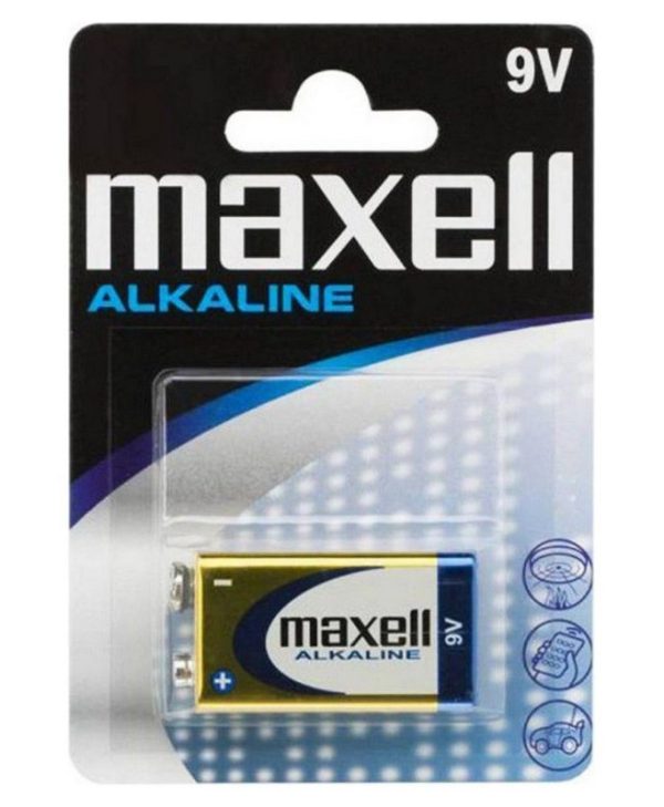 Maxell Alkaline Battery 9V 1pc 9017593