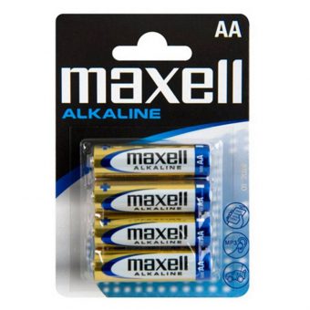 Maxell Alkaline Battery AA 1.5V 4pcs 9044560