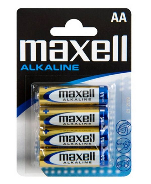 Maxell Alkaline Battery AA 1.5V 4pcs 9044560
