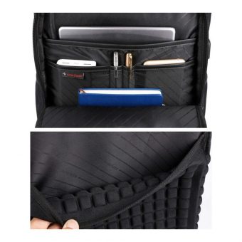 Arctic Hunter BackPack με Θήκη Laptop 15.6″ USB Black B00113C-BK - Image 3