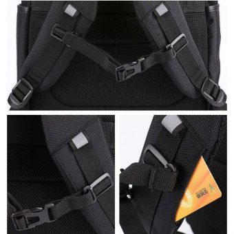 Arctic Hunter BackPack με Θήκη Laptop 15.6″ USB Black B00113C-BK - Image 5