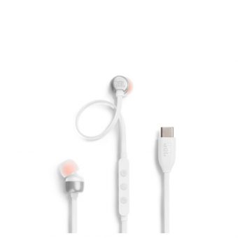 JBL Tune 310C In-Ear Headphones USB-C Hi-Res Certified White JBLT310CWHT