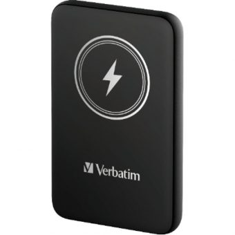 Verbatim MCP-5BK Charge 'n' Go Magnetic Wireless Power Bank 5000 Black 32240