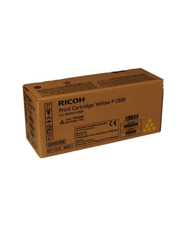 Ricoh Laser Toner 12K Pgs Yellow 408317