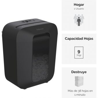 Fellowes Powershred® LX50 Cross-Cut Black 4406001 - Image 3